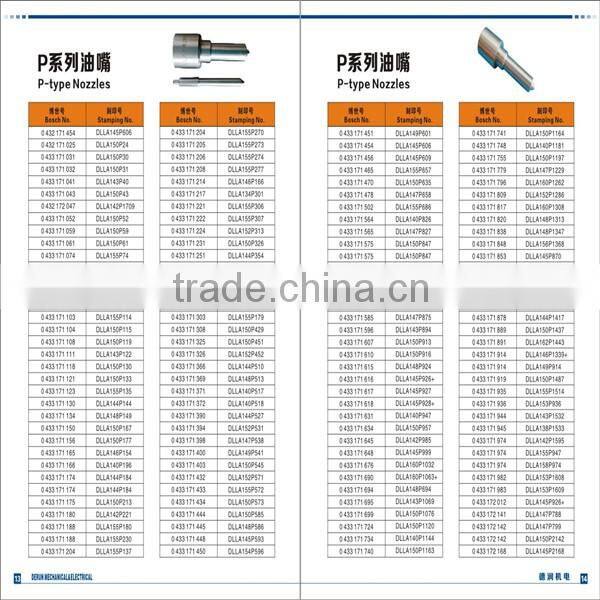 factory low price diesel fuel injection nozzle DLLA142P852