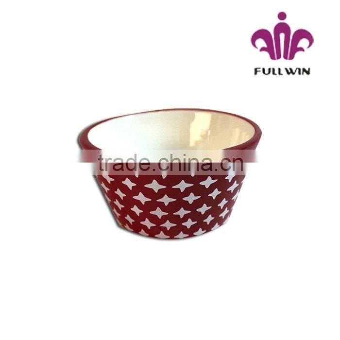 Lead-free Ceramic Gingerbread Shaped Candy Plate,Colored Ceramic Bowl For Christmas decoration
