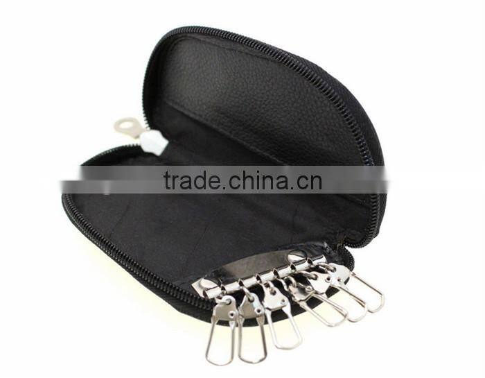2016 factory wholesale key holder popular leather key case multifunction key holder with hook