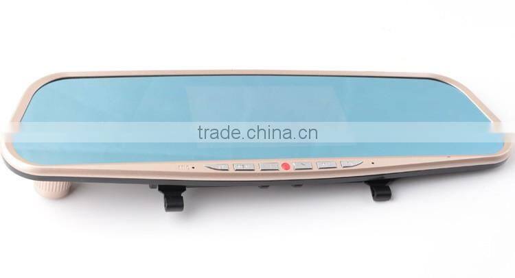 motion dection double recording car DVR WIith reaview reverse function