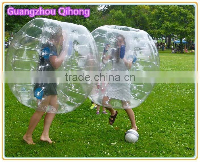 inflatable soccer bubble zorb ball, body zorbing ball