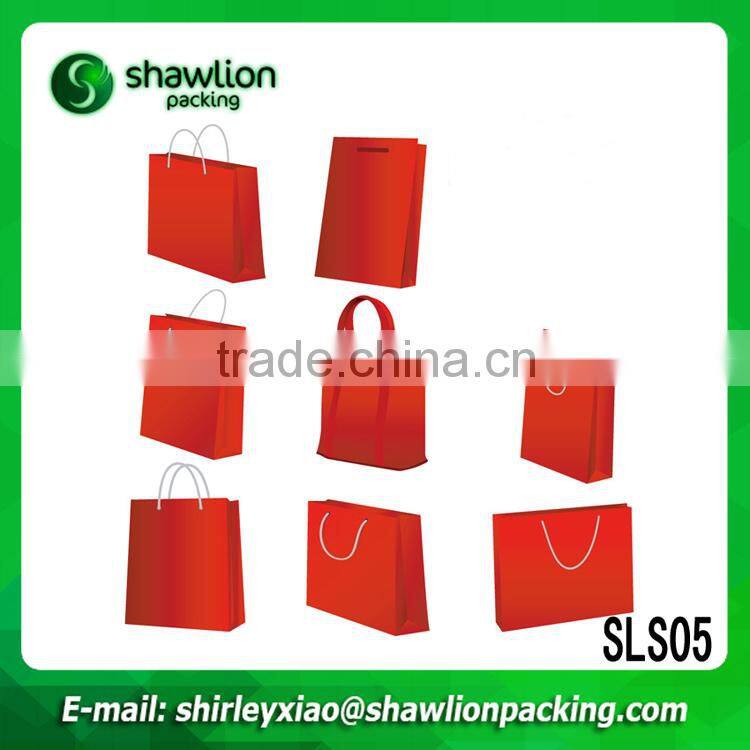 Promotional matt laminate bag made of kraft paper with handles