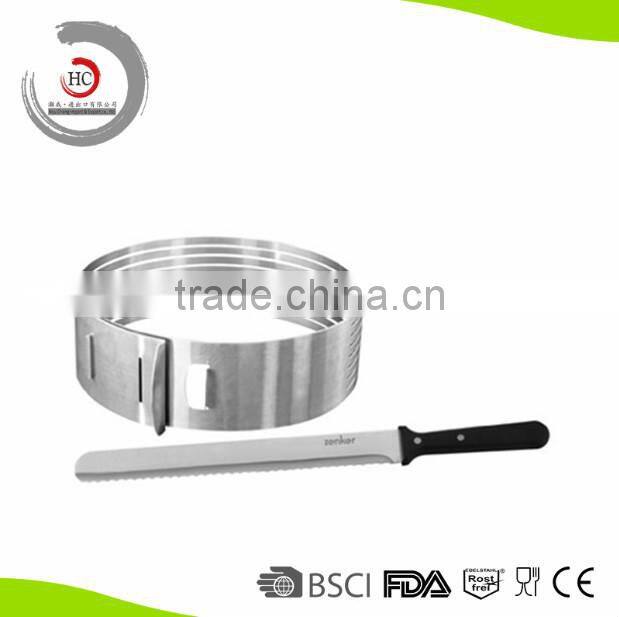 Bakeware ZGY Retractable Stainless Steel Circle Mousse ring cake mold baking tool set shape size adjustable 24.5-30.5cm