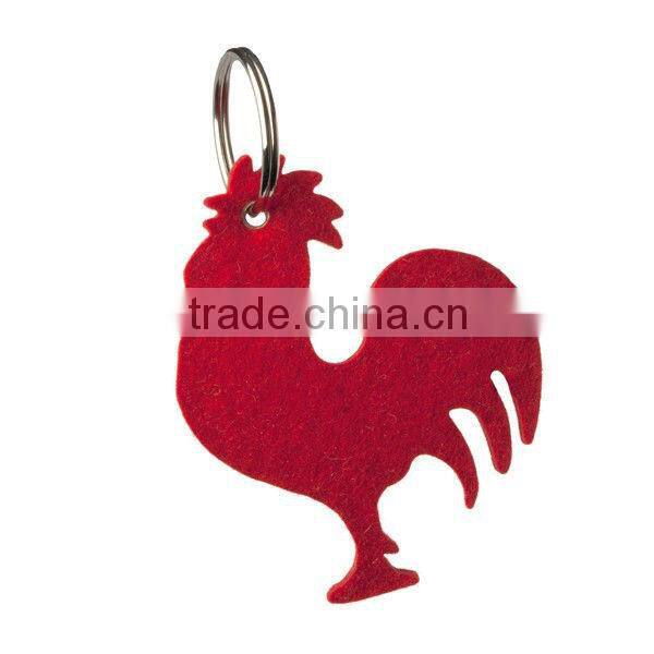 Woolen felt keychain PolyesterPrint felt keychain Sublimation felt keychain Felt loop keychain