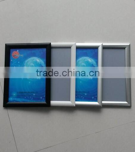 anodized silver aluminum snap frame wall mounted advertising poster display frame in size A1