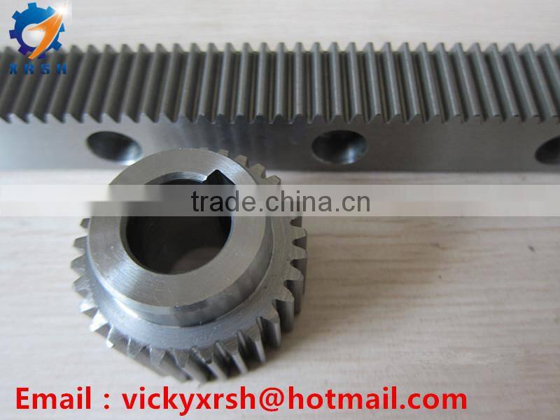 C45 steel zinc plated gear rack and pinion