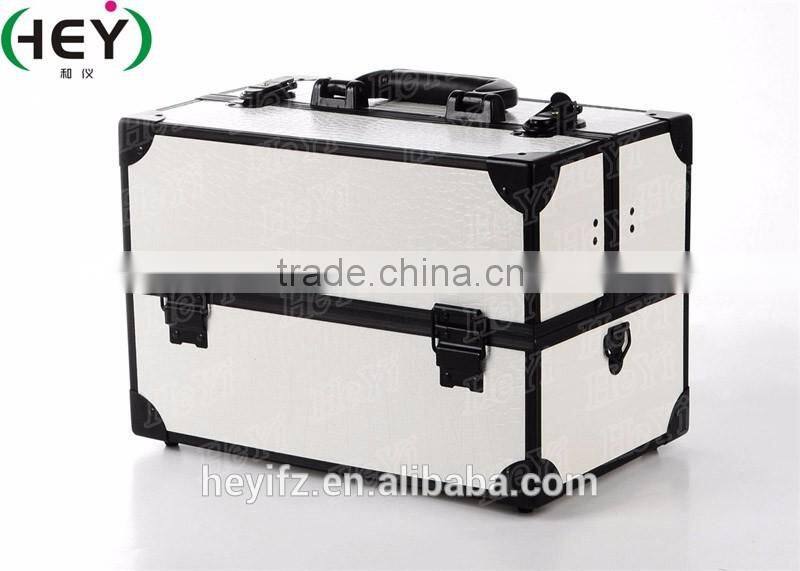 Fashion Aluminium Frame Leopard-print Portray Makeup Case