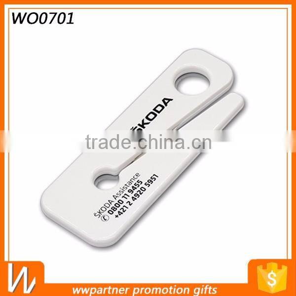 Business card letter opener