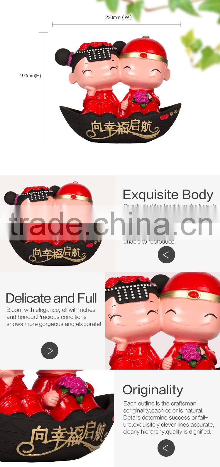 High quality lovely bridegroom and bridge resin crafts home decor Air-washer