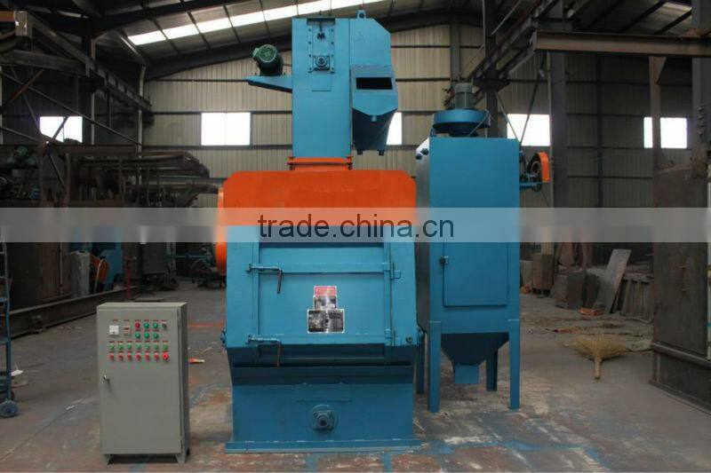 Tumble rubber belt shot blasting machine