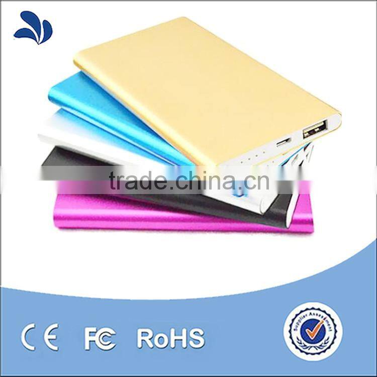 Promotion Ultra Slim power bank , private label power bank 6000mah for Smartphone