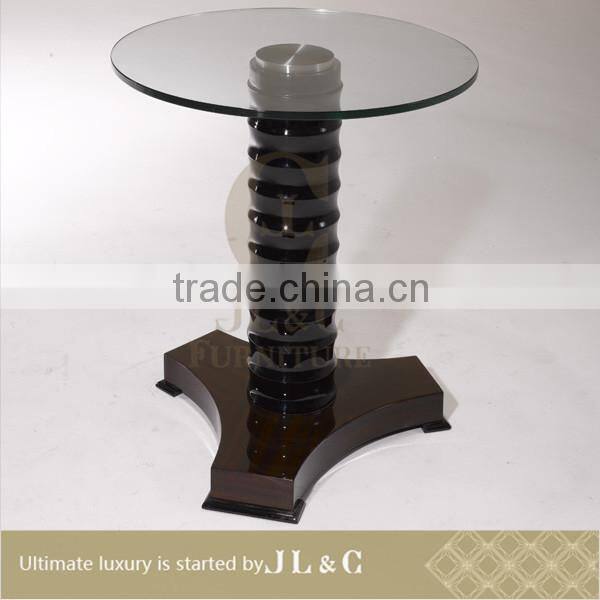 JT05-05 Pedestal Tea Table With Solid Wood in Living Room from JL&C Luxury Home Furniture NEW Designs 2015 (China Supplier)