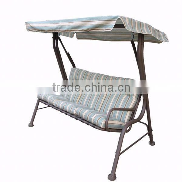 Outsunny Garden Patio Swing Chair 3 Seater Swinging Hammock Outdoor Cushioned Bench Seat