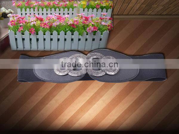 Fashion Top Quality Women Elastic Waistband With PU Ending