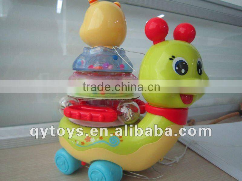 2013 Hot sale Educational ring-ring blinking snail toy Baby Toy For Sale