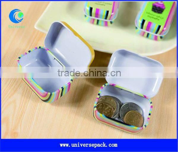 Gift Box Metal Iron Boxes Wholesale Green Nice Printed For Export Customized Products
