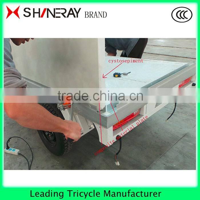 Ice cream Food Coffee Cabin van three wheel cargo motorcycle tricycle Hot sale