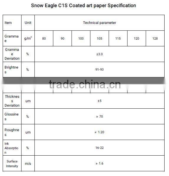 C1S Label Paper Jumbo Roll for labels shopping bags