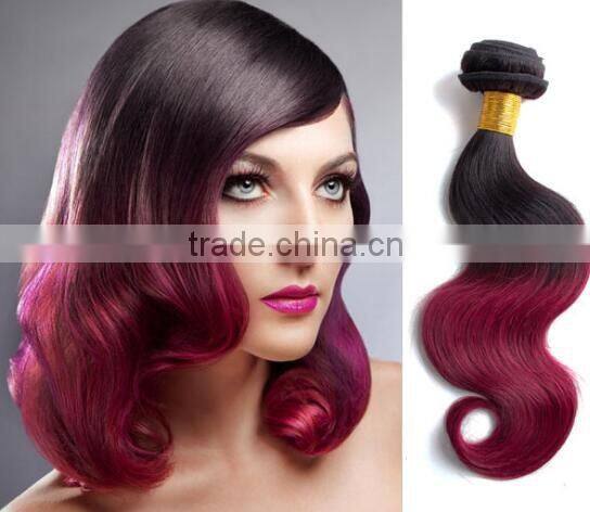 Ombre Red Hair Bundles Body Wave Virgin Brazilian Hair Wholesales In Brazil