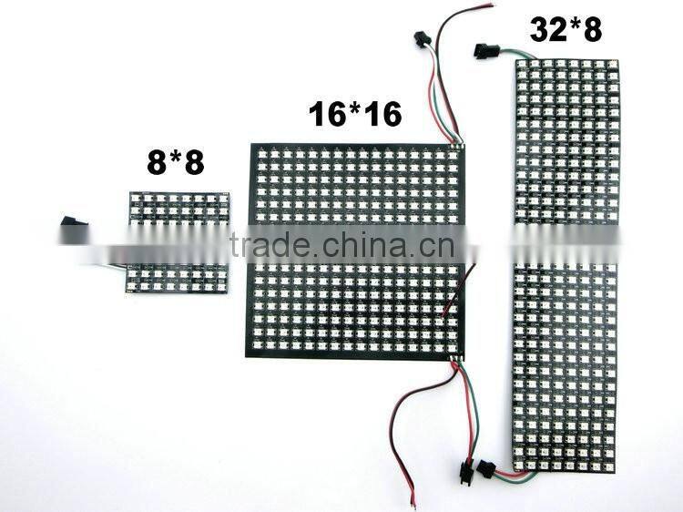 256pixels smd 5050 rgb ws2812b led dot matrix