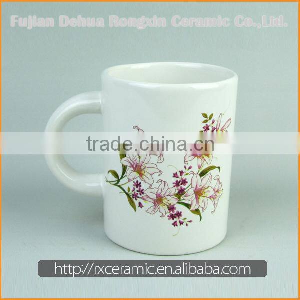 2015 New Design Good Quality Top Sale white color ceramic teapot