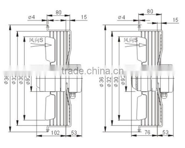 YWF 4E-300mm series Out-rotor Axial Fan