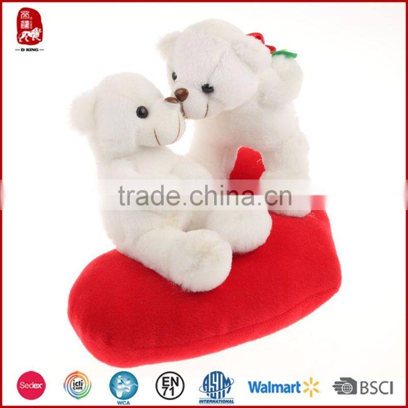 Wholesale Stuffed Love Heart Mini Teddy Bear Kissy Teddy Bear Wedding Bear