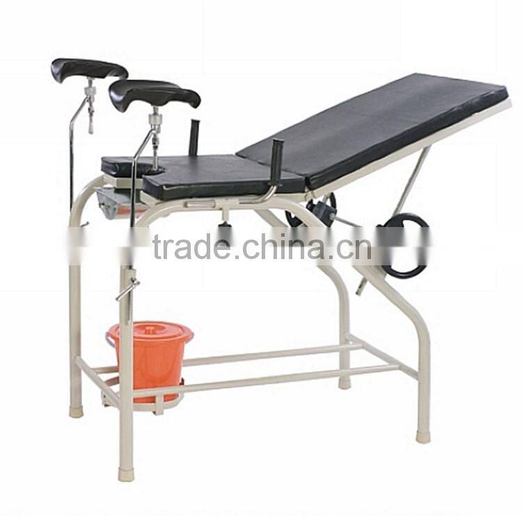 Excellent Quality Steel Frame Manual Adult Single Delivery Bed