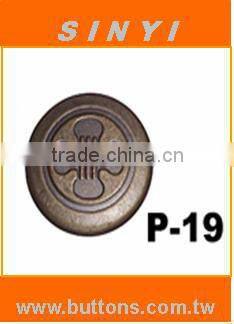 Press Snap Fastener Cap Embossed P-19