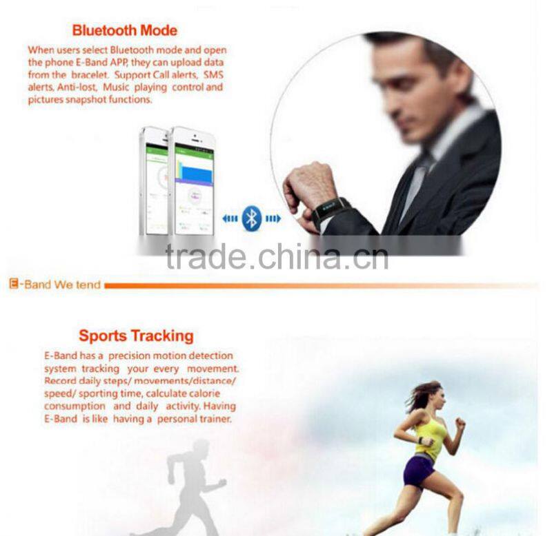 S55 bluetooth bracelet with Pedometer function; smart watch for Smart phone accessories--Bluetooth bracelet