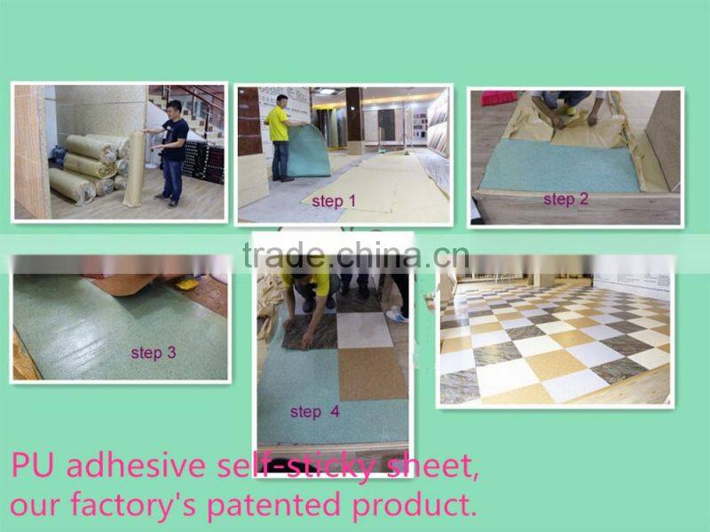 new patented PU self adhesive cushion for DIY flooring