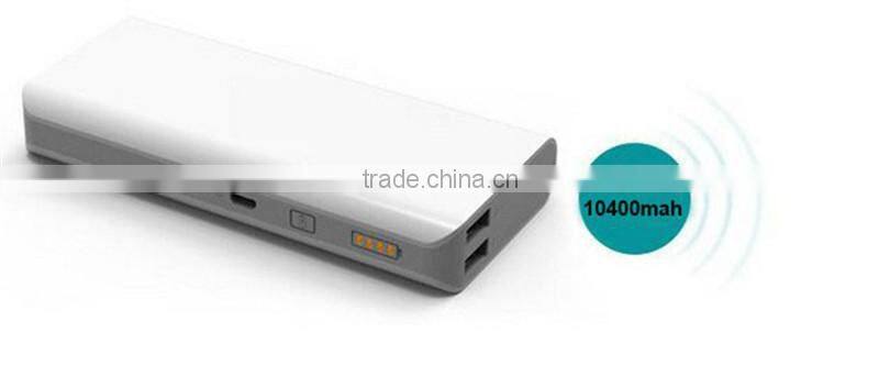 10400mah high quality led torch light portable power bank