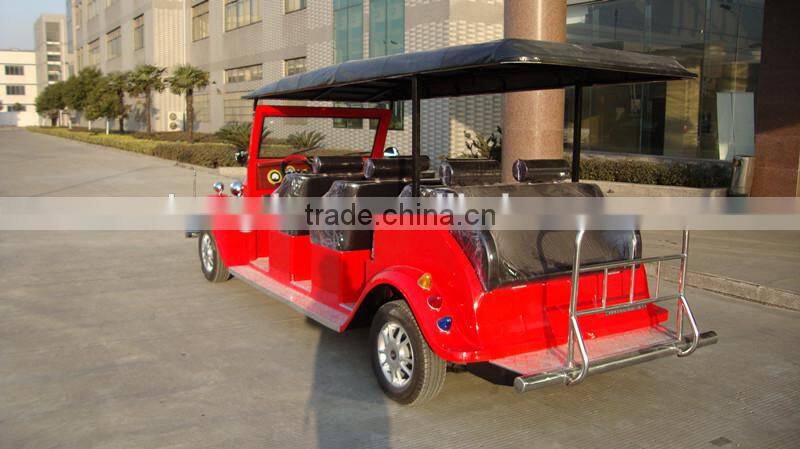 48V/72V 8 persons classic adults electric car motor, low price sightseeing car for amusement park for sale