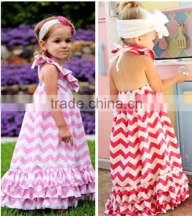 cotton chevron baby girl maxi dress, long maxi dresses for kids
