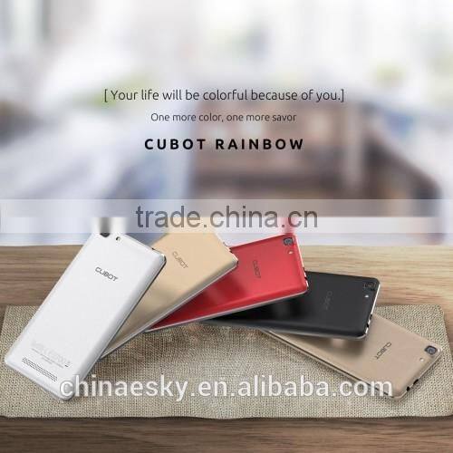 2016 new Original CUBOT Rainbow MTK6580 Quad-core Cell Phone Android 6 5.0 Inch Mobile Phone 1G RAM 16G ROM Smartphone