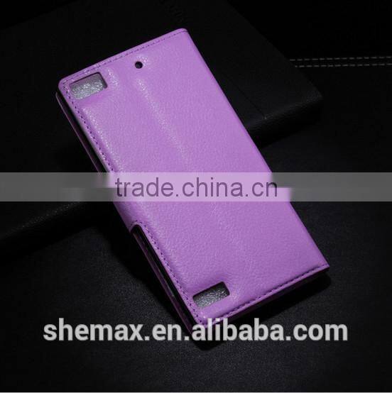 Factory price leather flip cover case for blackberry z3