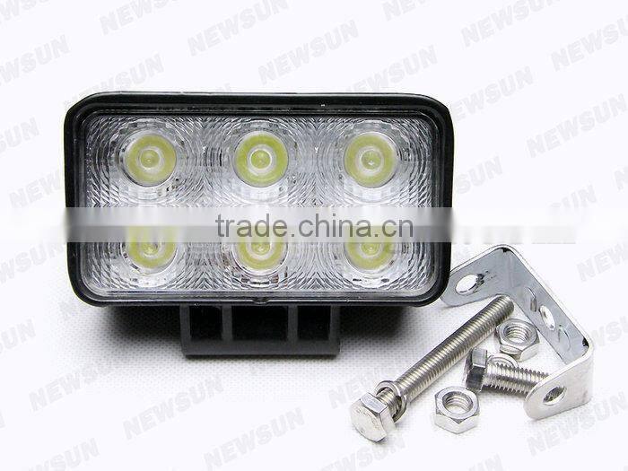 Brand new 18W 12V 24V 4WD LED Spotlight Floodlight Work Light for Vehicle Truck ATV SUV OffRoad Tractor led driving lamp