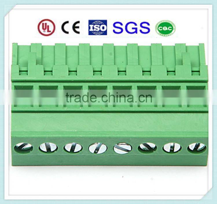 5.08mm Pluggable Terminal Block XS2ESDV 300V 15A with UL, CE, ISO, SGS,CQC Approved
