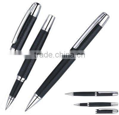 leather metal ballpoint pen