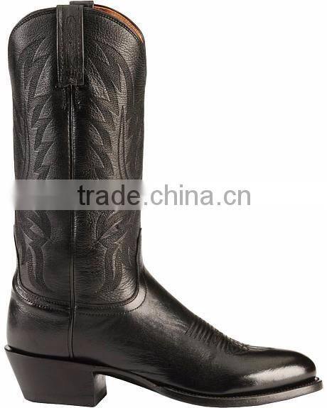 black tan brown cowboy calfskin leather handcrafted lone stars calf western boots wholesale