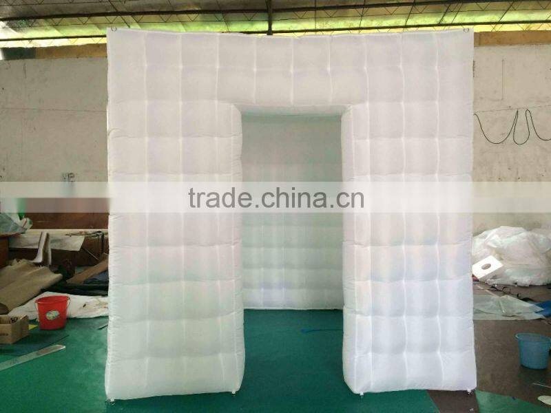 Portable LED inflatable photo booth for sale