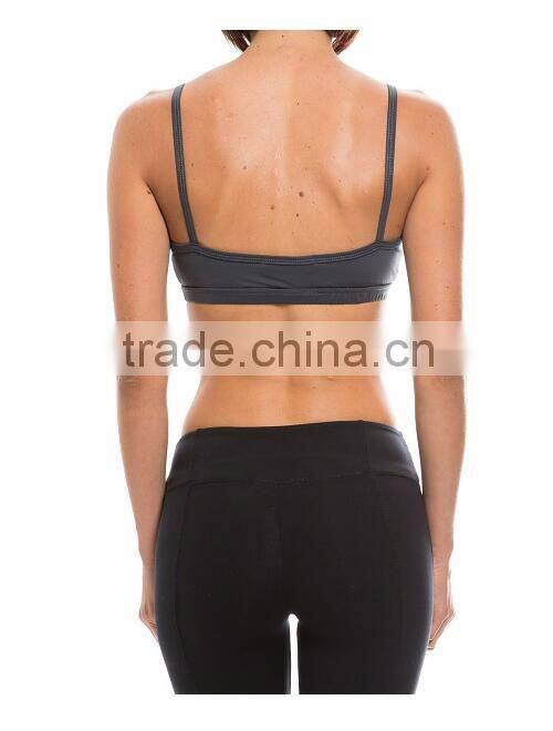 Women Swim Wear Mesh Block Bralette Women Workout Sportbra