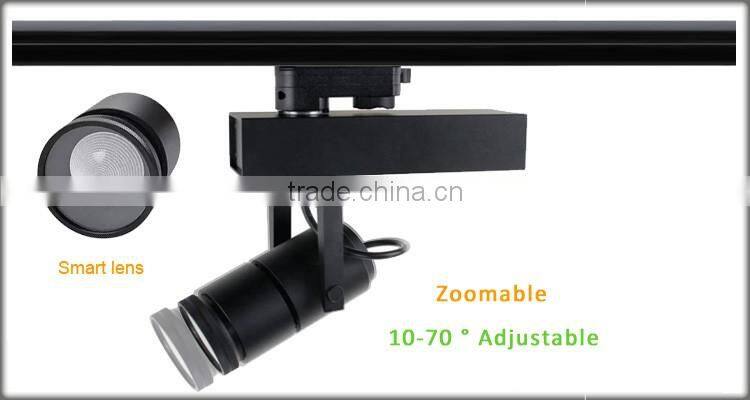 15w 20w 28w led track lighting spot light Focus adjustable beam angle for gallery