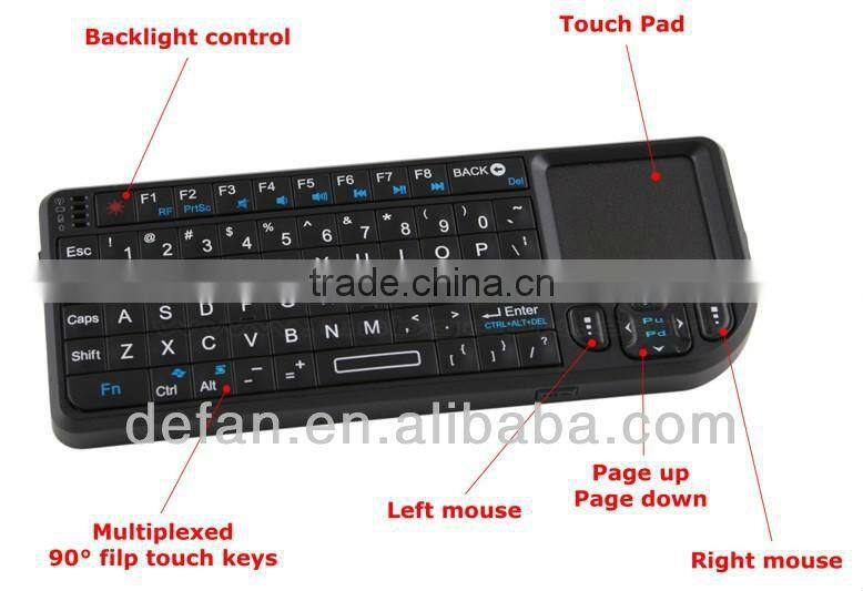 With Touchpad and IR Remote Control for Android Smart TV USB Wireless Keyboard
