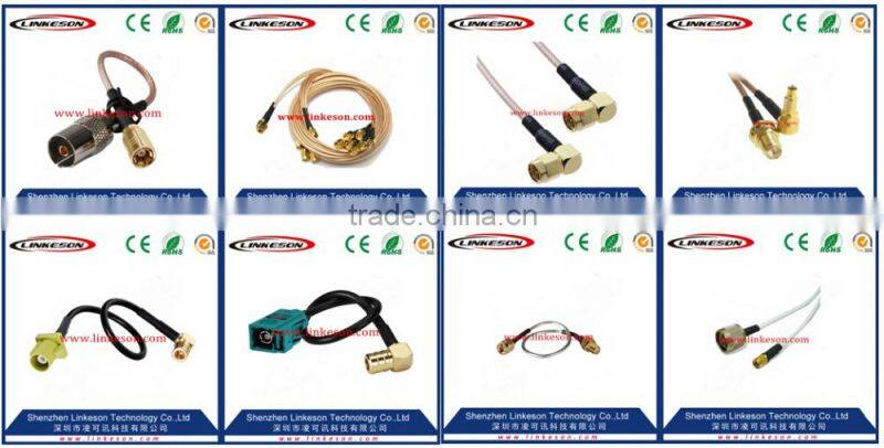 RF coaxial BNC Jack to CRC9 pigtail cable RG174