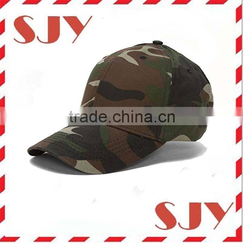 6 panle custom distressed blank camo hats camo baseball cap