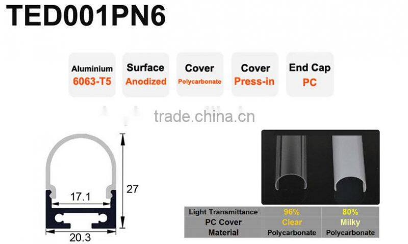 Shopping More Application Square Cover Aluminum Profile Led Strip Light