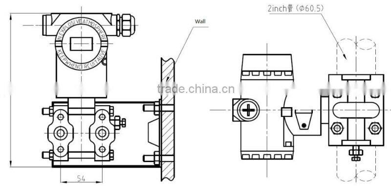 differential gauge/absolute pressure transmitter