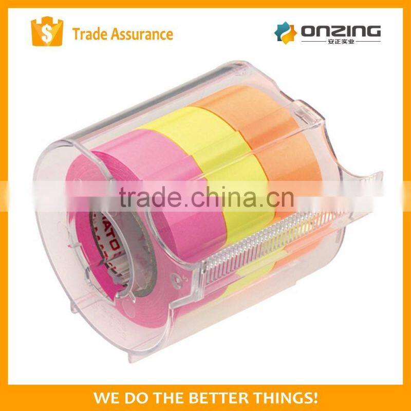 Onzing high quality roller sticky notes with dispenser