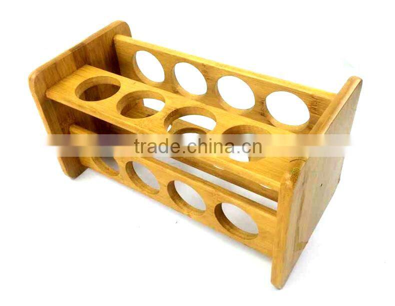 BH010 Bamboo Material Pepper Spice Rack | Spice Bottle Display Holder | Bamboo Rack | Bamboo Spices Organization